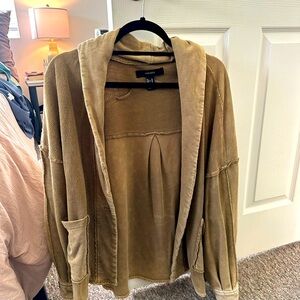 Green olive shacket cardigan size M